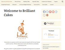 Tablet Screenshot of brilliantcakes.com