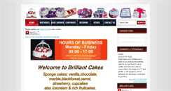 Desktop Screenshot of brilliantcakes.co.za